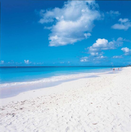 Blue sky, blue water, white sandy beach, Barbados Boutique Hotel Enterprise Beach